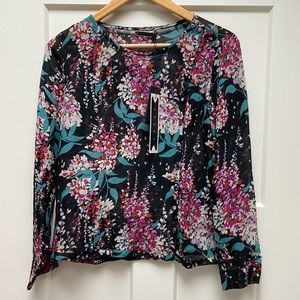 NWT NEW! Tocca Sheer Floral Blouse